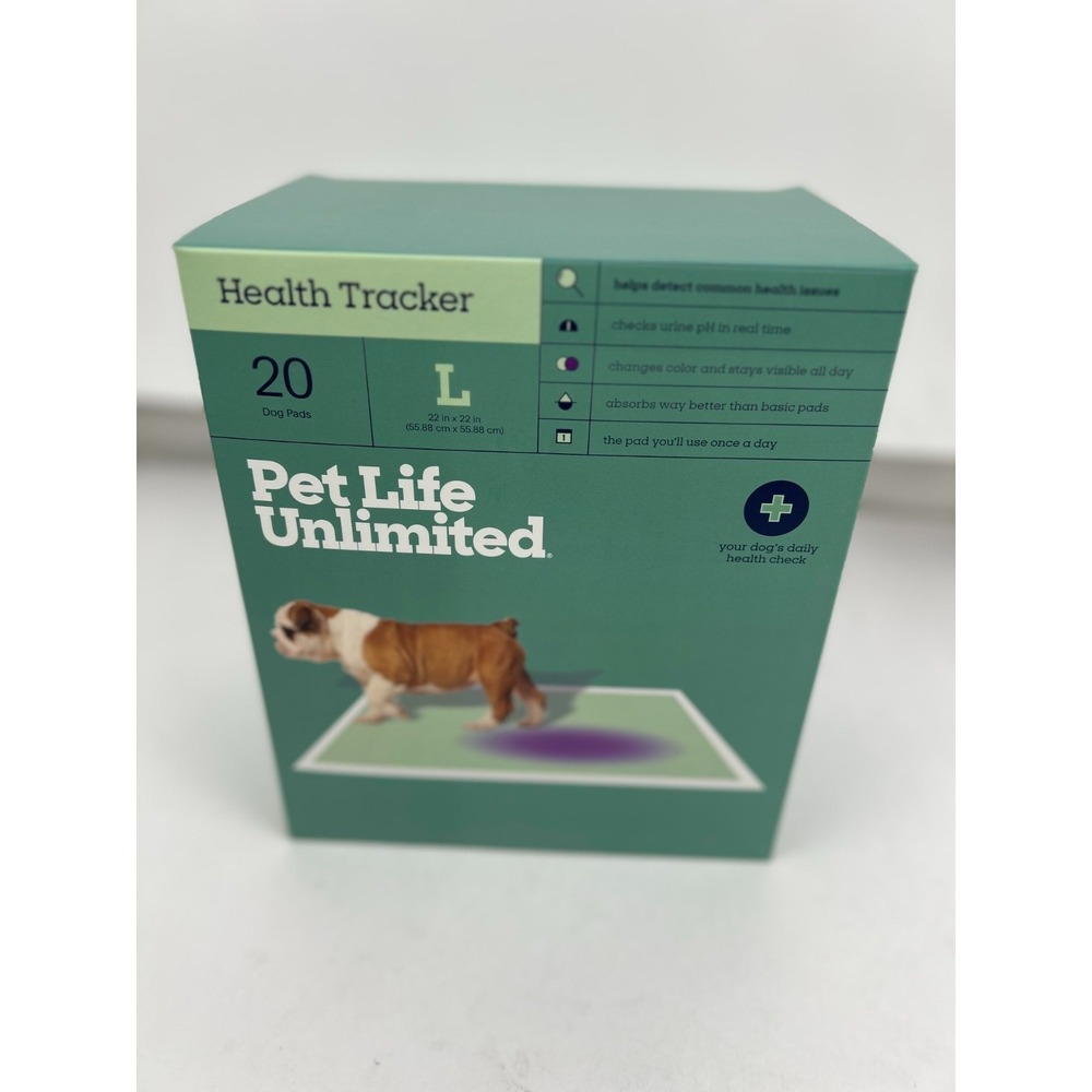 Pet Life Unlimited Health Tracker Large Puppy Pads with Color-Track Technology